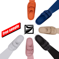 Ycfootwear Sandales Nuage à Double Boucle Réglable Chaussons Nuage Confortables pour Femmes