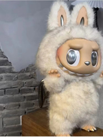Pop Mart asli Zimomo awan Malaikat putih boneka vinil Labubu 2.0 figur Anime buatan tangan PVC bermain 2 Generasi trendi