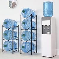 3 5-stufige, freistehende, nicht zusammenklappbare Metall-Wasserflaschenhalter für 5-Gallonen-Flaschen, abnehmbarer Flaschenhalter, multifunktionaler Organizer zur Aufbewahrung