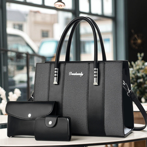 Conjunto de Bolsos de Moda de Tres Piezas, <span class=keywords><strong>Bolso</strong></span> de Hombro, <span class=keywords><strong>Bolso</strong></span> <span class=keywords><strong>Bandolera</strong></span>, Bolsos Tote de Gran Capacidad para <span class=keywords><strong>Mujer</strong></span> - Product Image 4
