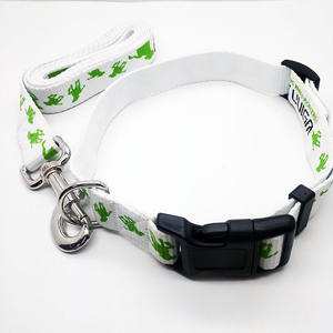 Conjunto de Correa y Collar Personalizables para Perro, Combinación de Colores, Detalles Reflectantes y su Logotipo - Product Image 1