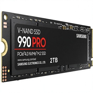 Pour SSD 990 <span class=keywords><strong>PRO</strong></span> 2TB PCIe 4.0 M.<span class=keywords><strong>2</strong></span> 2280 7 450 Mo/s en lecture/1 000 Mo/s en écriture, utilisation haut de gamme pour ordinateur de bureau (MZ-V9P2T0B/AM) - Product Image 1
