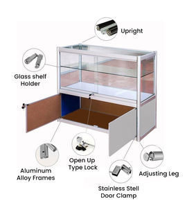 Vitrine d'exposition en acrylique personnalisée avec éclairage LED pour les magasins <span class=keywords><strong>de</strong></span> détail, les centres commerciaux, les bijouteries - Product Image 3