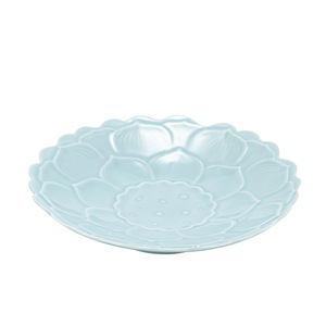 Assiette à fruits en céramique en forme de fleur, petite assiette en porcelaine à motif de lotus pour servir des desserts de mariage - Product Image 5
