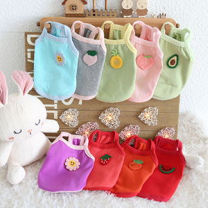 Gilet de mode pour chien avec bretelles, respirant et léger, pour <span class=keywords><strong>Chihuahua</strong></span>, Bichon, chiot et chat, chemise décontractée d'été pour animaux de compagnie - Product Image 1