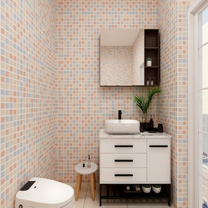 Papier peint imperméable <span class=keywords><strong>pour</strong></span> salle de bain, carreaux amovibles, autocollants muraux, mosaïque 3d, papier peint <span class=keywords><strong>pour</strong></span> salle de <span class=keywords><strong>douche</strong></span> - Product Image 2