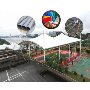 Toiture de structure tendue pour terrain de padel imperméable, terrain de football, terrain de basketball, toiture sportive - Product Image 1