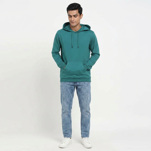 2025 Trending High Quality Custom Logo 100% Cotton Thick Winter Hoodies Distressed Unisex Oversized Men's Hoodies <b>Sweatshirts</b> - Product Image 1