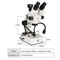 Murzider MSD202T-B2S-500 Stereo Microscope with 5MP Camera for Nematode Research
