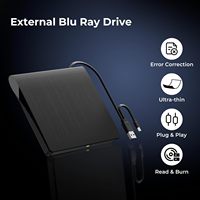 Unidad de Blu-ray Externa USB 3.0 Tipo-C, Lector/Grabador de Discos BD de 50G, Unidad de Blu-ray/DVD para Laptop, Computadora de Escritorio, Windows, Linux, MacOS