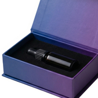 Boîte cadeau cosmétique magnétique en carton mat écologique de haute qualité personnalisée, coffret de parfum, emballage de parfum, or