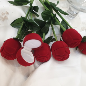 Astuccio con anello di Rose proposta portagioie elegante soluzione di conservazione per proporre con pietre abbaglianti e lavori in metallo più pregiati - Product Image 1