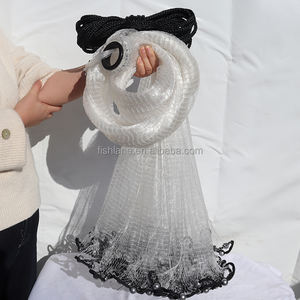 <span class=keywords><strong>Filet</strong></span> <span class=keywords><strong>de</strong></span> pêche à lancer commercial professionnel <span class=keywords><strong>de</strong></span> 6 à 12 pieds, 3/8\", 1/4\", 1,0 lb/pied, 1,25 lb/pied, 1,5 lb/pied, filets <span class=keywords><strong>de</strong></span> pêche à lancer à cordon, taille personnalisée - Product Image 1