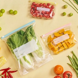 Food Grade Pe Double Zipper <b>Bag</b> With White Block food fruits Storage <b>Packaging</b> <b>Bag</b> - Product Image 6