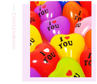 Ballon en latex en forme de coeur de 12 pouces 2.2g je t'aime proposition de la Saint-Valentin confession ballon ballon de décoration de salle de mariage