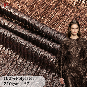 Velours lavé 100% polyester froissé avec feuille d'or <span class=keywords><strong>pour</strong></span> robes, gowns, écharpes, jouets DIY et vêtements de cérémonie - Product Image 1