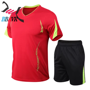 Summer Quick-Dry Fitness T-Shirt Shorts Suit Sportswear Loose Running Men's <b>Plus</b> <b>Size</b> Two Piece Set Training Tracksuit for Men - Product Image 3