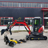 Machines de terrassement Mini excavatrice 2.5 tonnes La plus petite excavatrice de type chenille