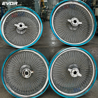 Jantes EVOR 20 pouces dorées, roues chromées à rayons multiples de 24 pouces
