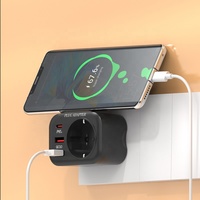 Adaptateur secteur USB 2A 1C, extension de prise murale, chargeur rapide 36W, adaptateur secteur EU, 2 ports USB, prise multifonctionnelle, rallonge de prise