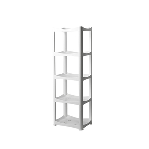 Sistema japonés familiar de doble nivel de pie tipo PP estantería de almacenamiento para dormitorio - Product Image 5