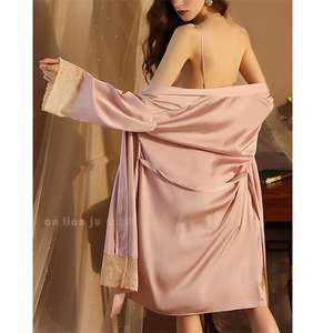 All'ingrosso abiti di seta da donna pigiami per il tempo libero - Product Image 4