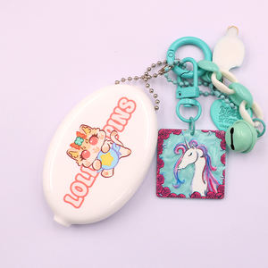 Portachiavi personalizzato in PVC portamonete personalizzato in Pvc morbido portamonete personalizzato piccolo portachiavi trasparente portamonete in Pvc trasparente - Product Image 5