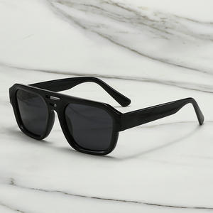 Gafas de Sol Retro de Marca, Superventas, con Doble Puente, Protección UV400, de PC, Diseño Personalizado, para Exteriores - Product Image 3