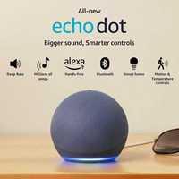 Nuevo en Stock, Echo Dot 5.ª Generación, Lanzamiento 2022, con Sonido Vibrante Mejorado y Alexa, Color Carbón, Listo para Enviar
