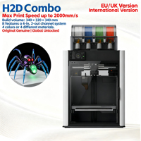 Imprimante 3D Combo H2D en Bambou, Débloquée International (UE/Royaume-Uni), Impression Haute Température, WiFi, Smartphone, Montre - Vente en Gros Direct Usine
