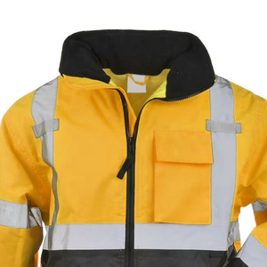 Chaqueta de Seguridad de Alta Visibilidad ANSI Clase 3, Reflectante, Impermeable, Resistente al Viento, para Trabajo Industrial - Product Image 4