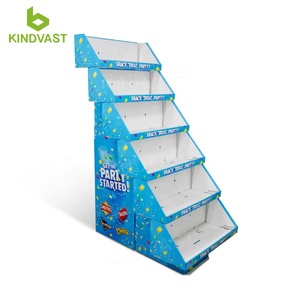 Giá Trưng Bày Sản Phẩm Thực Phẩm Trên Sàn Các Tông Gợn Sóng 6 Khay Khuyến Mại Bán Lẻ Pop - Product Image 2