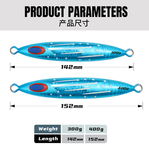 Jigging pro Jigging Leurres Lumineux Deep Sea 300g 400g Leurre De Pêche <span class=keywords><strong>En</strong></span> Mer Lourde Pour Thon Pesca Plomb Leurre De Pêche - Product Image 2