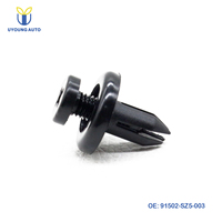 Clips de retenue de garde-boue de roue avant en plastique automobile de type poussoir 91502-SZ5-003 pour Honda Civic & Acura