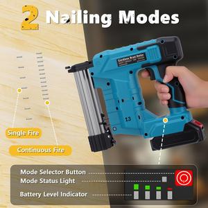Pistola <span class=keywords><strong>de</strong></span> Clavos Eléctrica WODHMIEY, 2 Modos, a Batería, Clavadora <span class=keywords><strong>de</strong></span> Clavos <span class=keywords><strong>de</strong></span> Calibre 18, 20V, Inalámbrica, Motor <span class=keywords><strong>de</strong></span> Cobre, <span class=keywords><strong>Grapadora</strong></span> <span class=keywords><strong>de</strong></span> Alta Resistencia para Trabajos en Madera - Product Image 3