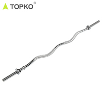 Barre d'haltères de 20 kg TOPKO pour la musculation, la compétition et l'entraînement en salle de sport