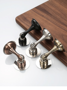 Aimant de porte et butée en acier inoxydable double usage, magnétique haute résistance, fixation murale pour cuisine et salon, design moderne et épuré - Product Image 5
