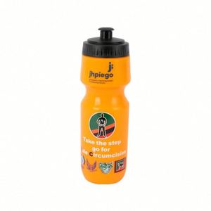 Bouteilles d'eau sportives avec logo personnalisé, couvercle de qualité alimentaire, impression couleur intégrale, logo promotionnel, bouteille d'eau durable en plastique pour vélo et course à pied - Product Image 1