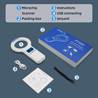 Lector RFID para animales, 134,2 KHz, 125KHz, USB/Bluetooth, escáner de microchip para perros y mascotas, lector de etiquetas de reconocimiento de Chip de vidrio de 2, 0