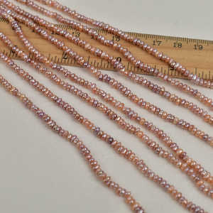 1254 2-3mm Small Colored Loose Pearls Natural Freshwater and Baroque Potatoespear - Product Image 4