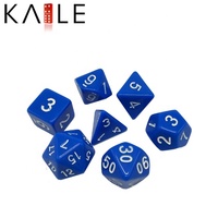 Lot de 7 dés polyédriques en acrylique multicolores de haute qualité pour D&D et jeux de table