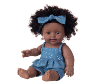 Poupée Reborn Afro-Américaine Réaliste de 30 cm, Cheveux Afro, Vinyle Souple, Mignonne, Bébé Noir Nouveau-né, Jouet Réaliste, Cadeau pour Enfants