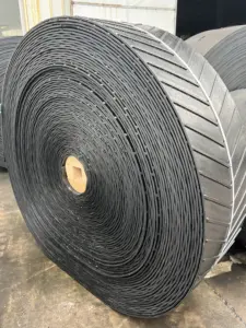 Sabuk konveyor pola Chevron 1800Mm tahan panas pemasok Tiongkok khusus kustom