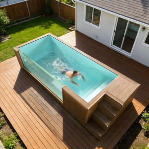 Piscina de Fibra de Vidrio Inteligente para Jardín, Diseño de Mosaico de 20 pies, Instalación Rápida, Capacidad Personalizada, Gran Venta - Product Image 2