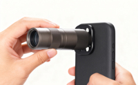 Télescope miniature 4K HD 400 mm avec zoom 38x, objectif pour smartphone, clip pour téléphone portable, objectif télescopique pour caméra monoculaire pour l'observation des oiseaux