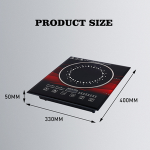 Cocina de inducción eléctrica de control táctil de vidrio templado de 1500W a bajo precio del fabricante para uso doméstico Función Hotpot - Product Image 6