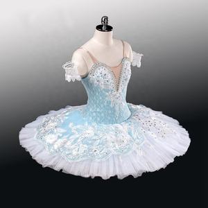 Miễn phí vận chuyển dành cho người lớn màu xanh trắng harlequinade chuyên nghiệp Ballet tutu trang phục Cô Gái cổ điển Pancake TUTU DRESS - Product Image 2