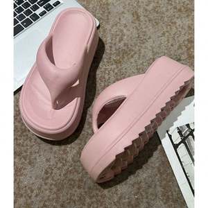 Sandalias de fondo plano de verano, chanclas simples para <span class=keywords><strong>mujer</strong></span>, chanclas, zapatillas para <span class=keywords><strong>mujer</strong></span>, zapatos informales de playa de verano, <span class=keywords><strong>mulas</strong></span> - Product Image 3