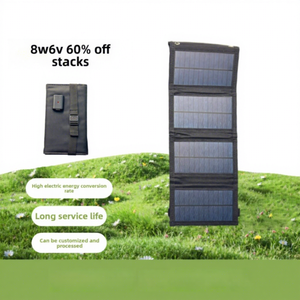 Estación de Energía Solar Plegable de 8W6V4 con Batería de Iones de Litio, Generador Portátil a Prueba de Agua para Emergencias en Interiores y Exteriores con Soporte de Energía - Product Image 2