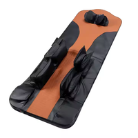 EMOKA Nouveau matelas de massage électrique Shiatsu pour tout le corps, cuir PU supérieur, airbags gonflables, design pliable portable, qualité supérieure